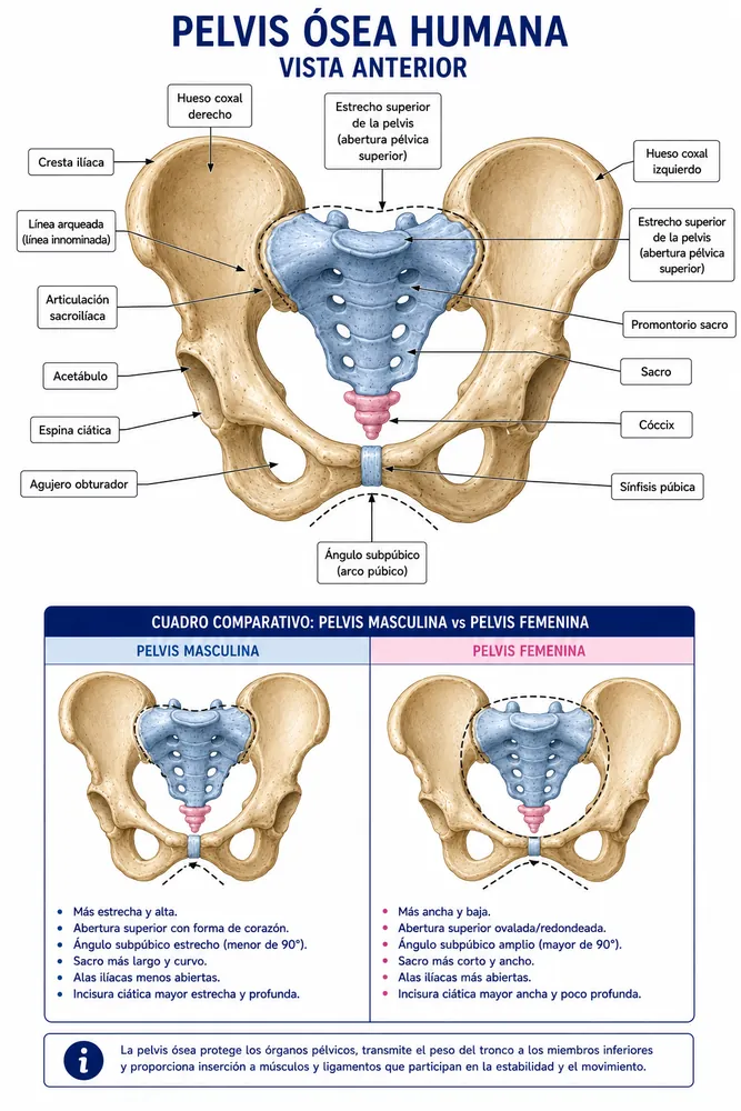 Pelvis osea humana